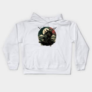 Japanese Panda Samurai Kids Hoodie